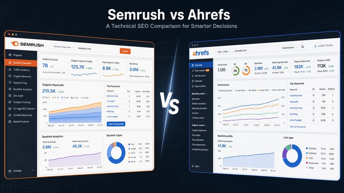 Semrush vs Ahrefs: A Practical SEO Tool Comparison for Small Businesses